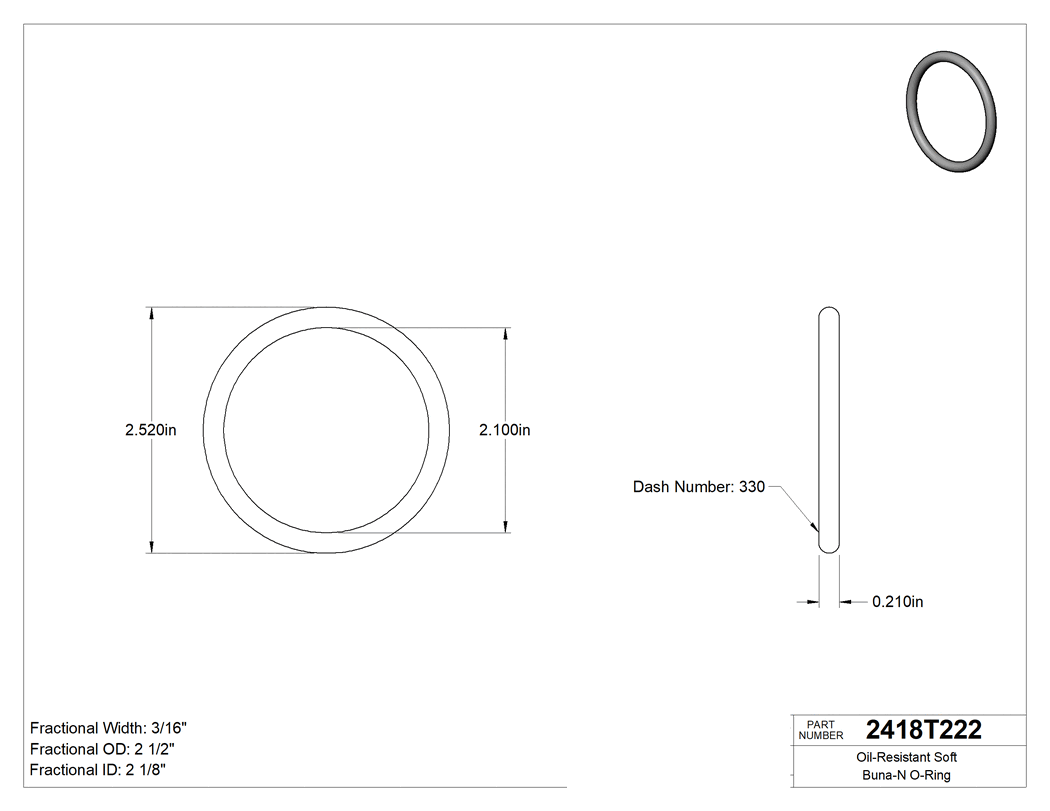 Technical drawing - 2418T222